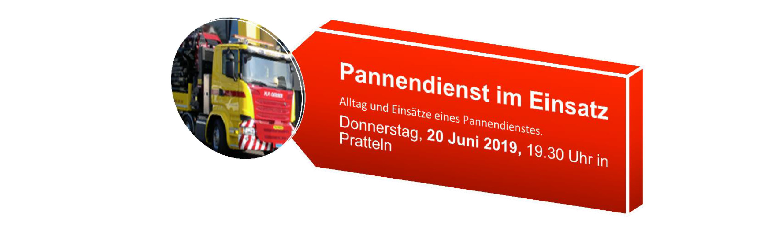 Read more about the article Einladung zum Fachvortrag; Pannendienst im Einsatz